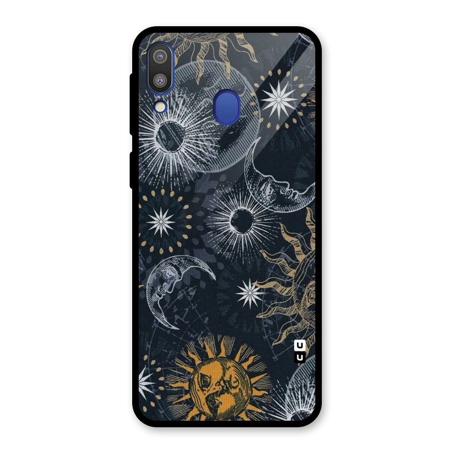 Moon And Sun Glass Back Case for Galaxy M20