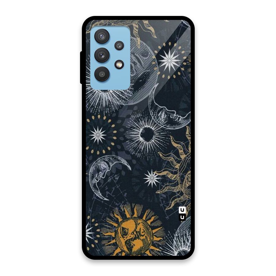 Moon And Sun Glass Back Case for Galaxy M32 5G