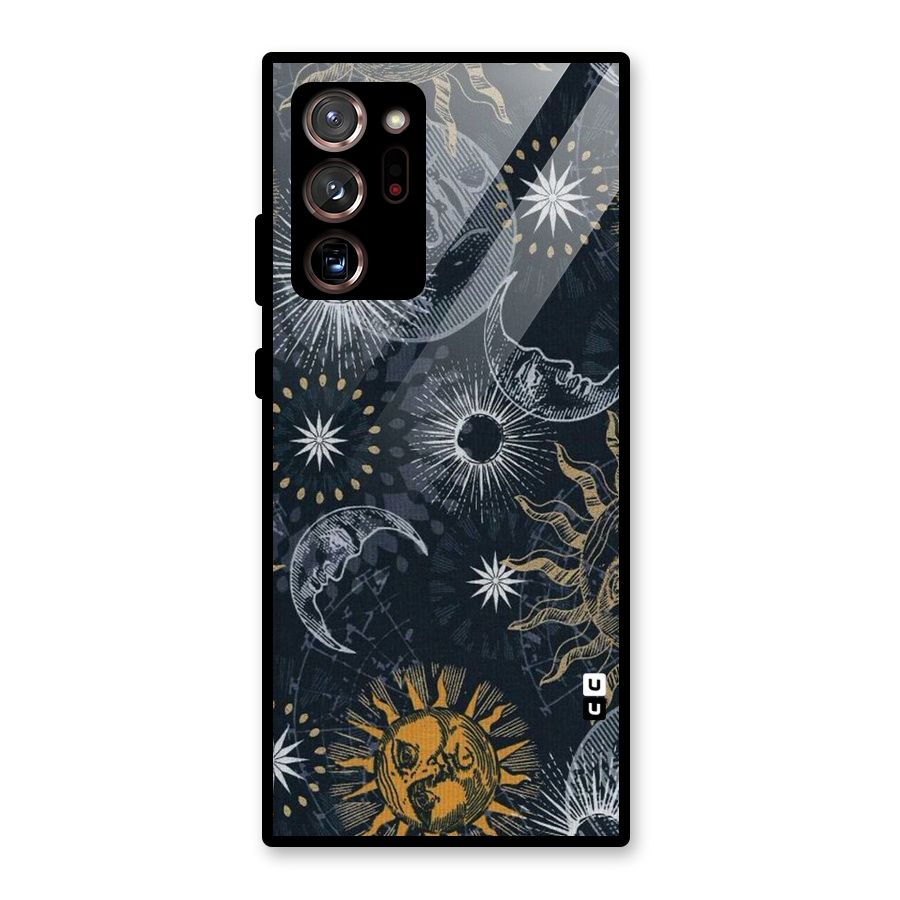 Moon And Sun Glass Back Case for Galaxy Note 20 Ultra