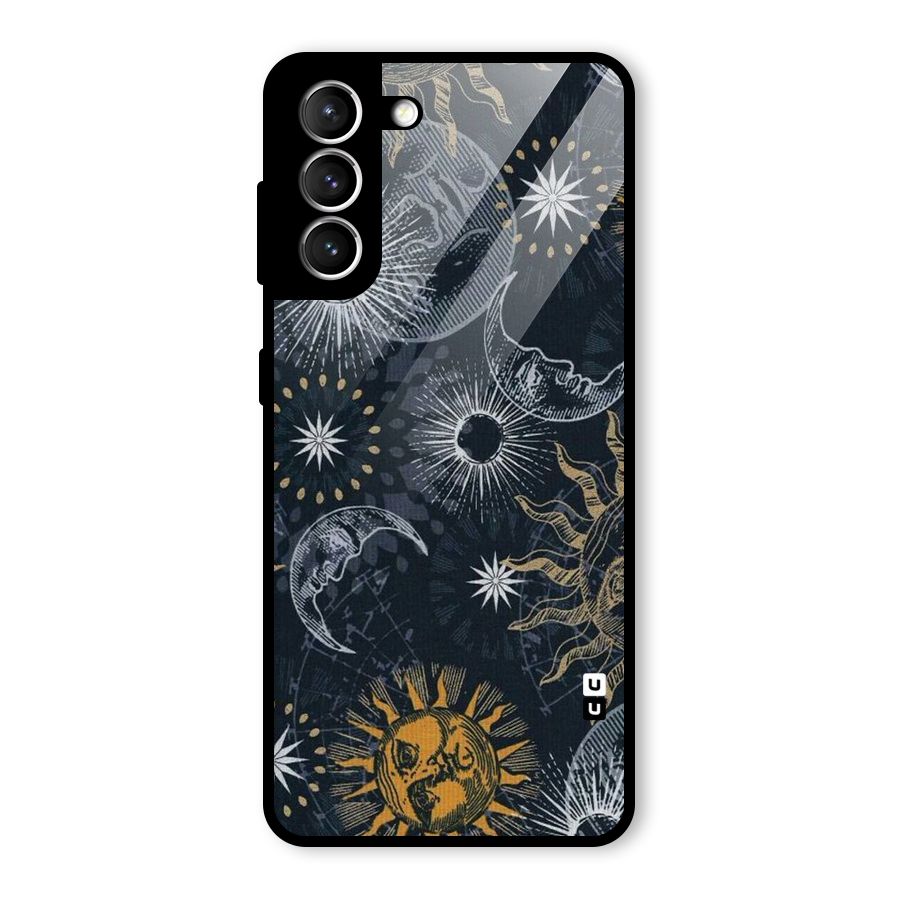 Moon And Sun Glass Back Case for Galaxy S21 5G
