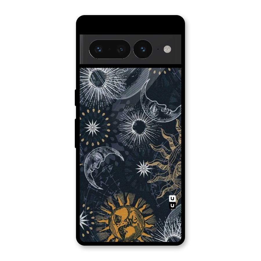Moon And Sun Glass Back Case for Google Pixel 7 Pro