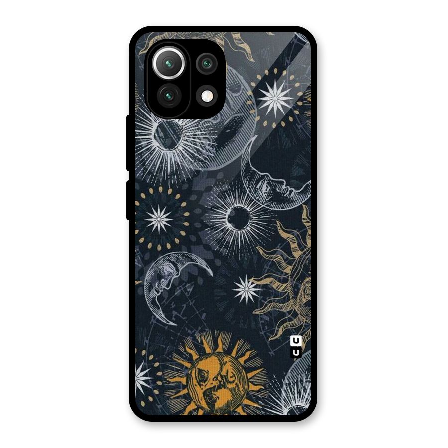 Moon And Sun Glass Back Case for Mi 11 Lite NE 5G