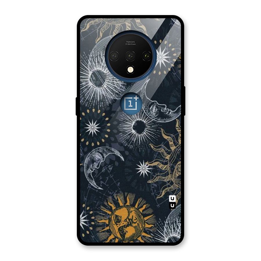 Moon And Sun Glass Back Case for OnePlus 7T