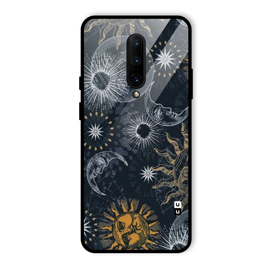 Moon And Sun Glass Back Case for OnePlus 7 Pro