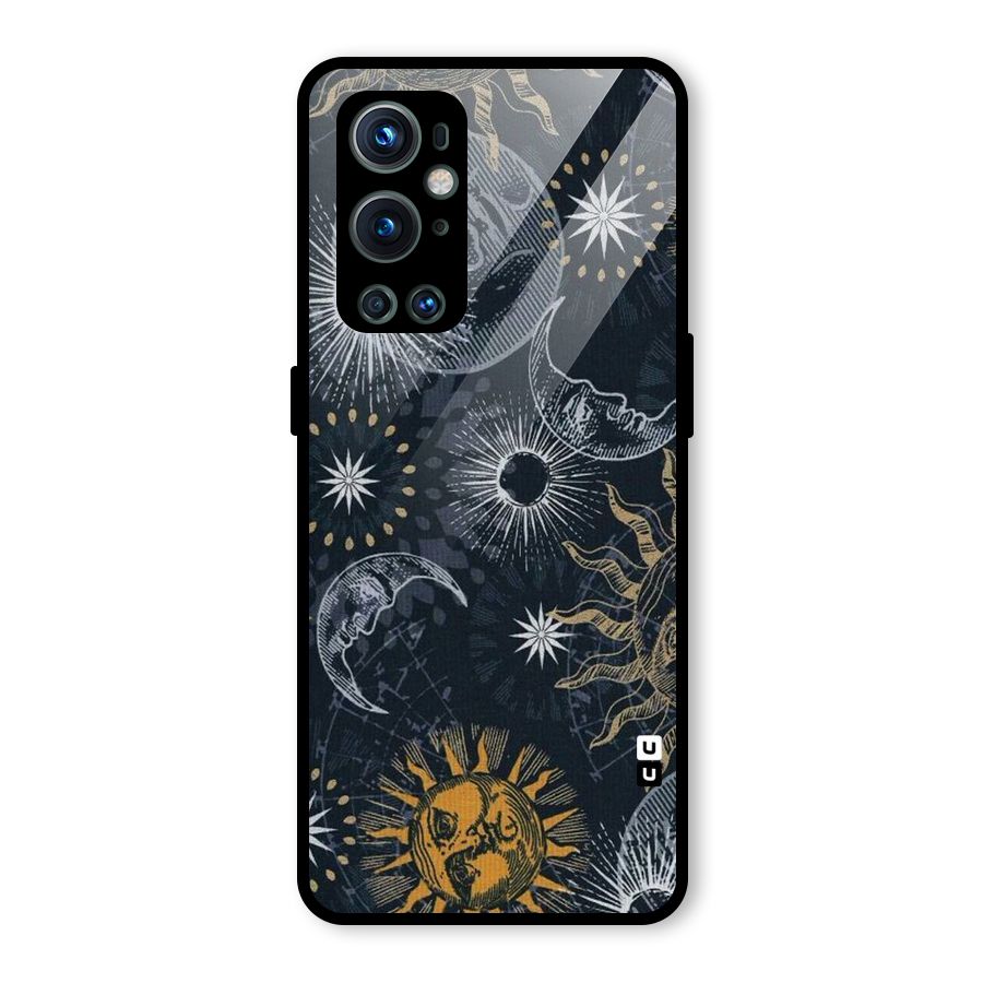 Moon And Sun Glass Back Case for OnePlus 9 Pro