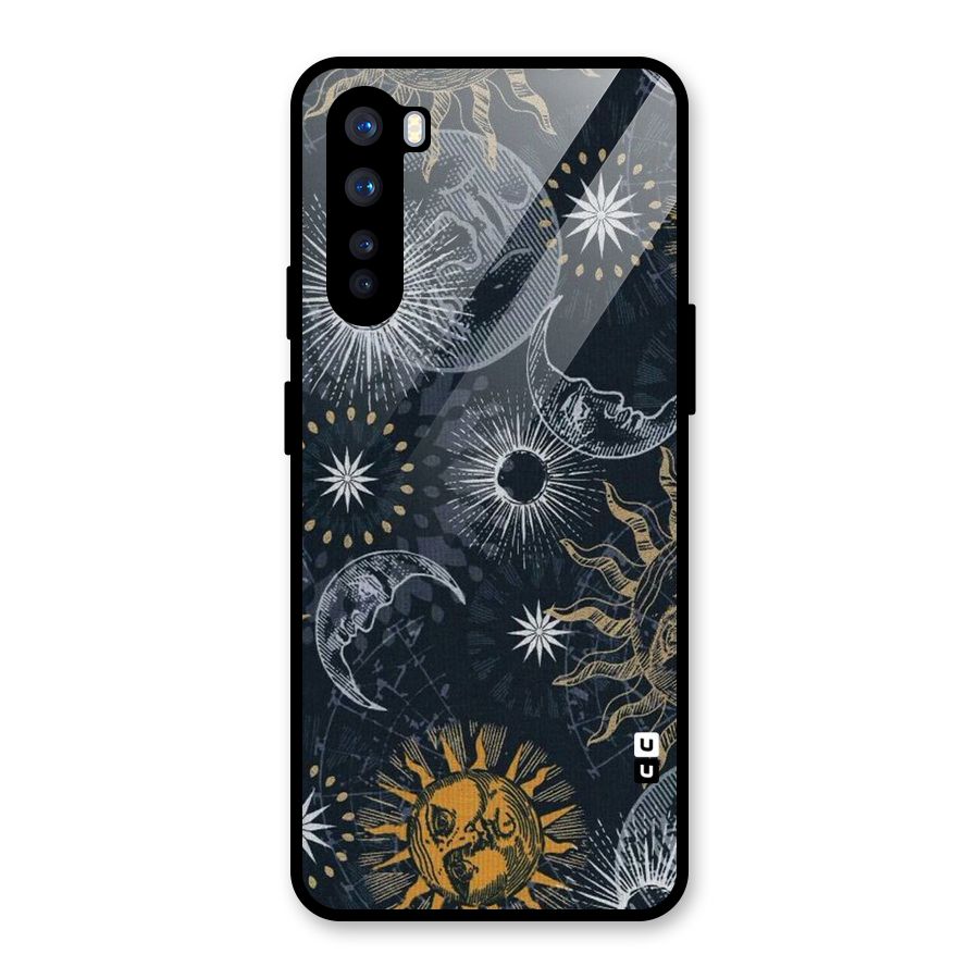 Moon And Sun Glass Back Case for OnePlus Nord