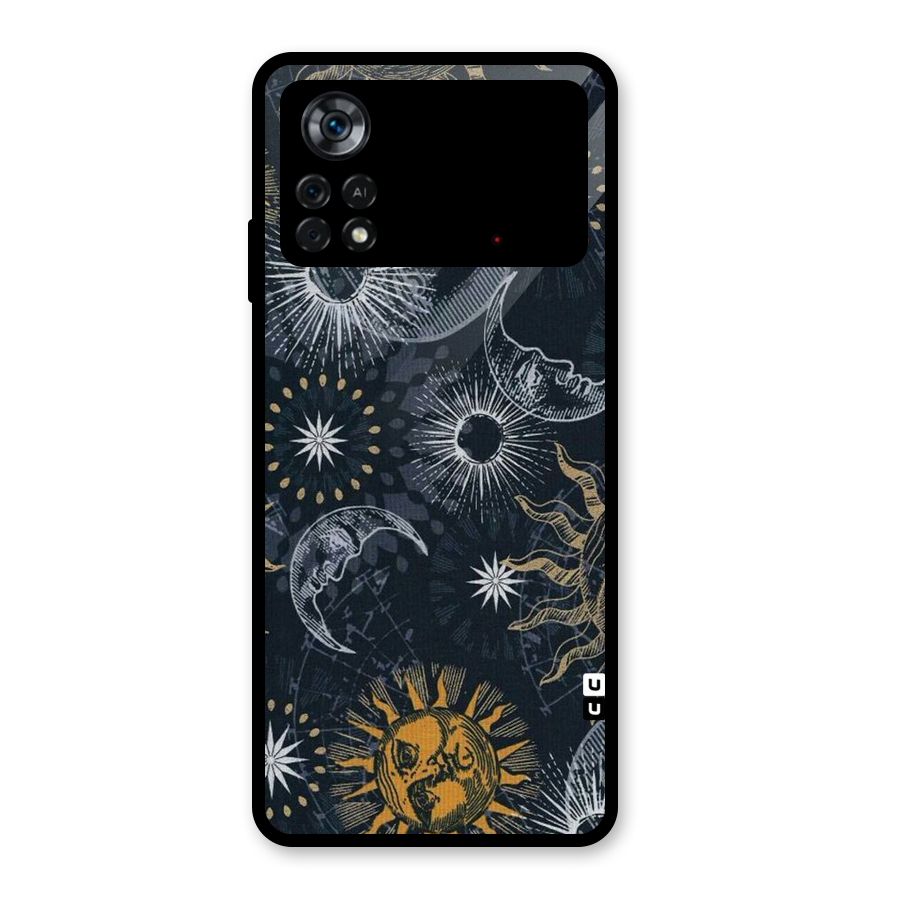 Moon And Sun Glass Back Case for Poco X4 Pro 5G