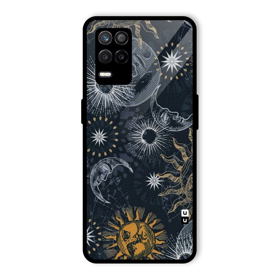 Moon And Sun Glass Back Case for Realme 9 5G