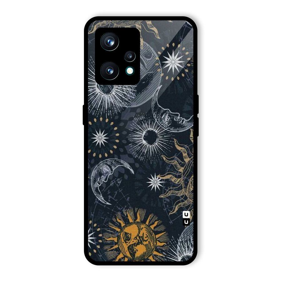 Moon And Sun Glass Back Case for Realme 9 Pro Plus 5G
