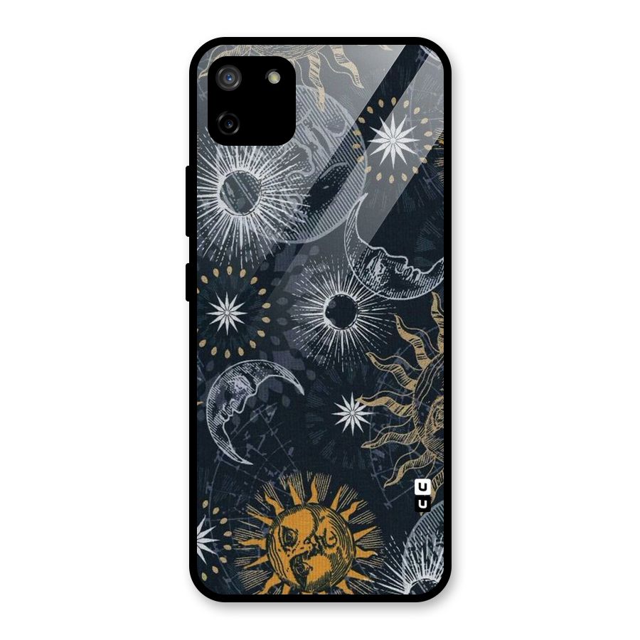 Moon And Sun Glass Back Case for Realme C11
