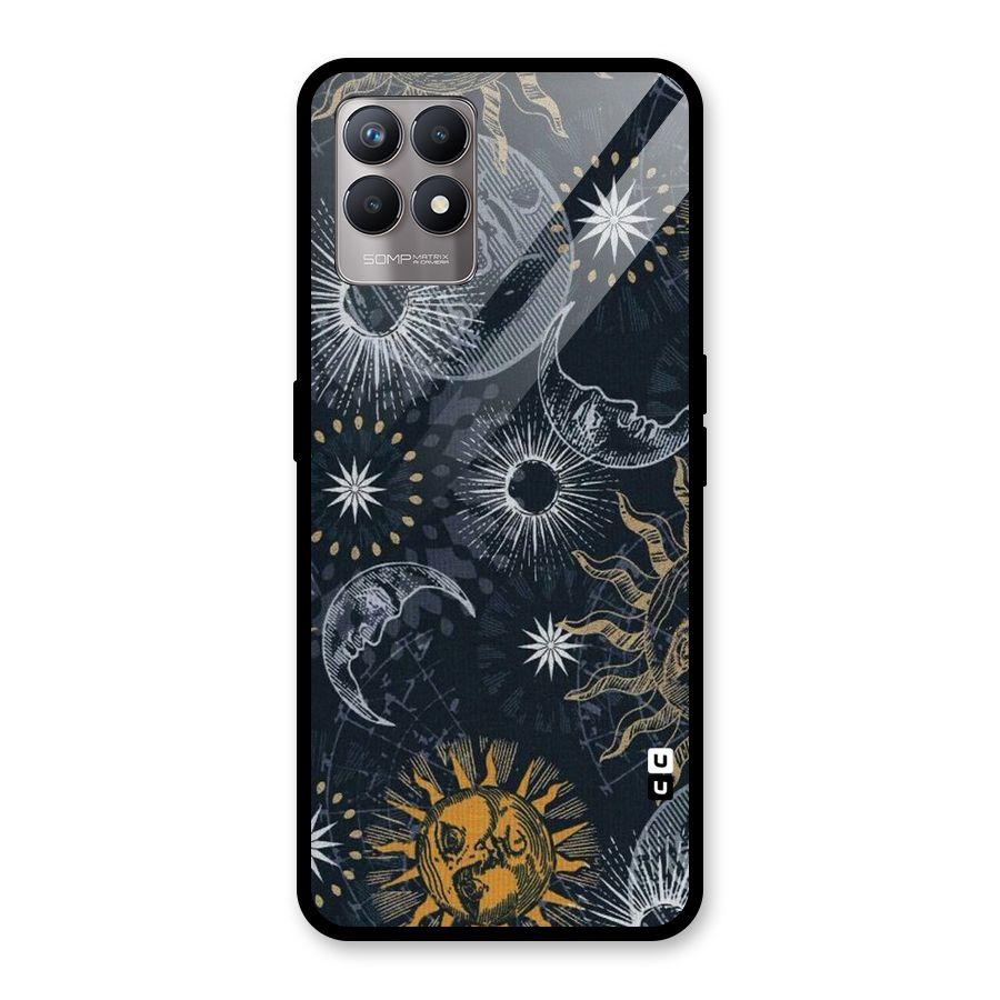 Moon And Sun Glass Back Case for Realme Narzo 50