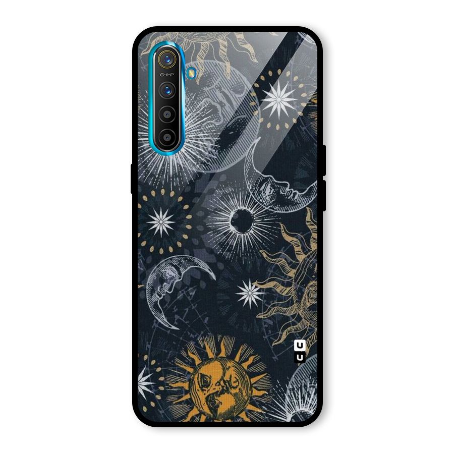Moon And Sun Glass Back Case for Realme X2