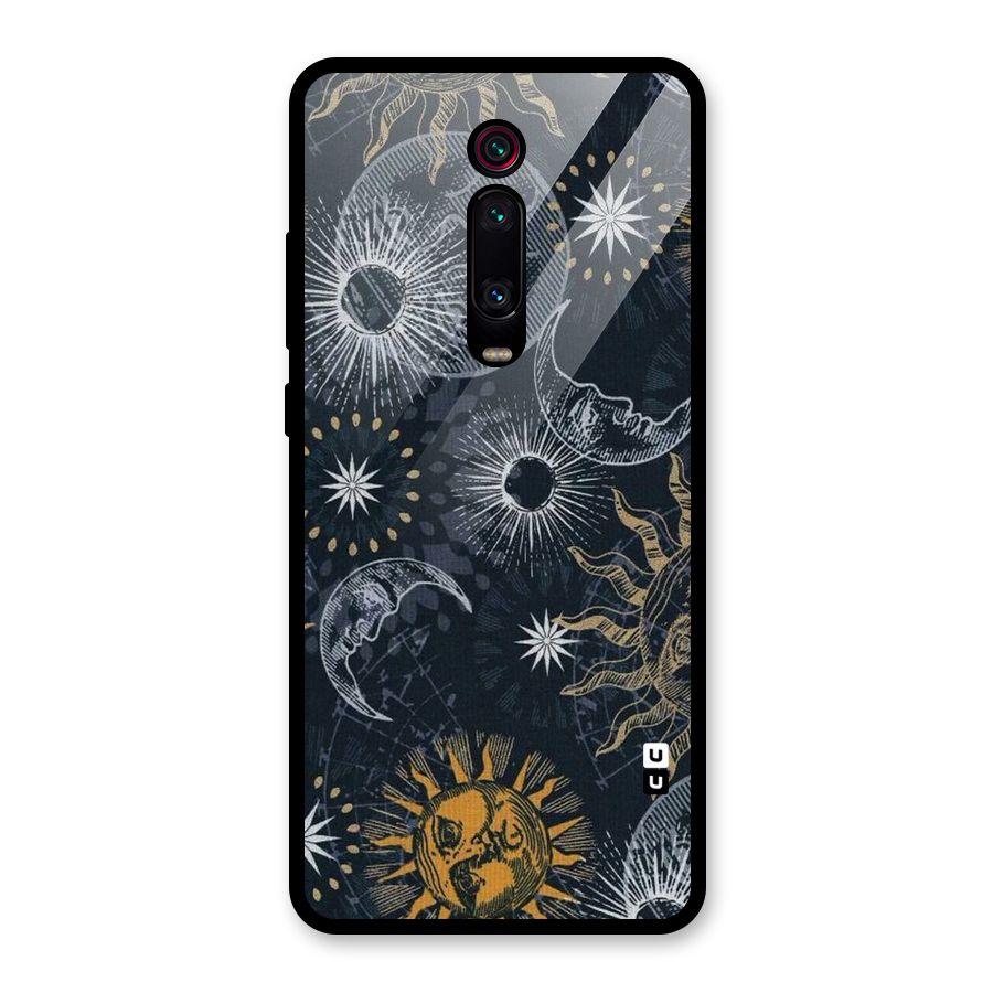 Moon And Sun Glass Back Case for Redmi K20 Pro