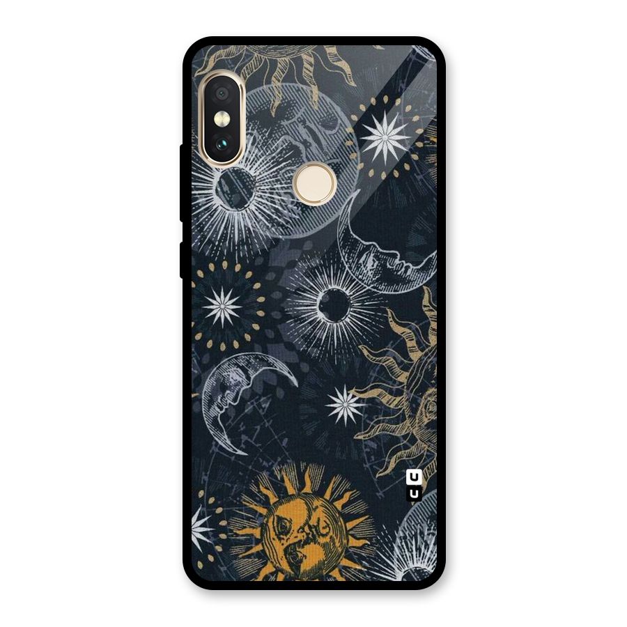 Moon And Sun Glass Back Case for Redmi Note 5 Pro
