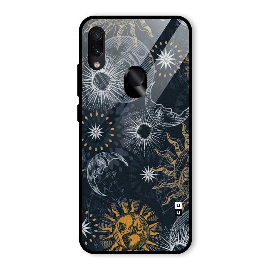 Moon And Sun Glass Back Case for Redmi Note 7 Pro