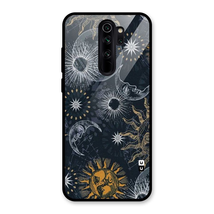 Moon And Sun Glass Back Case for Redmi Note 8 Pro