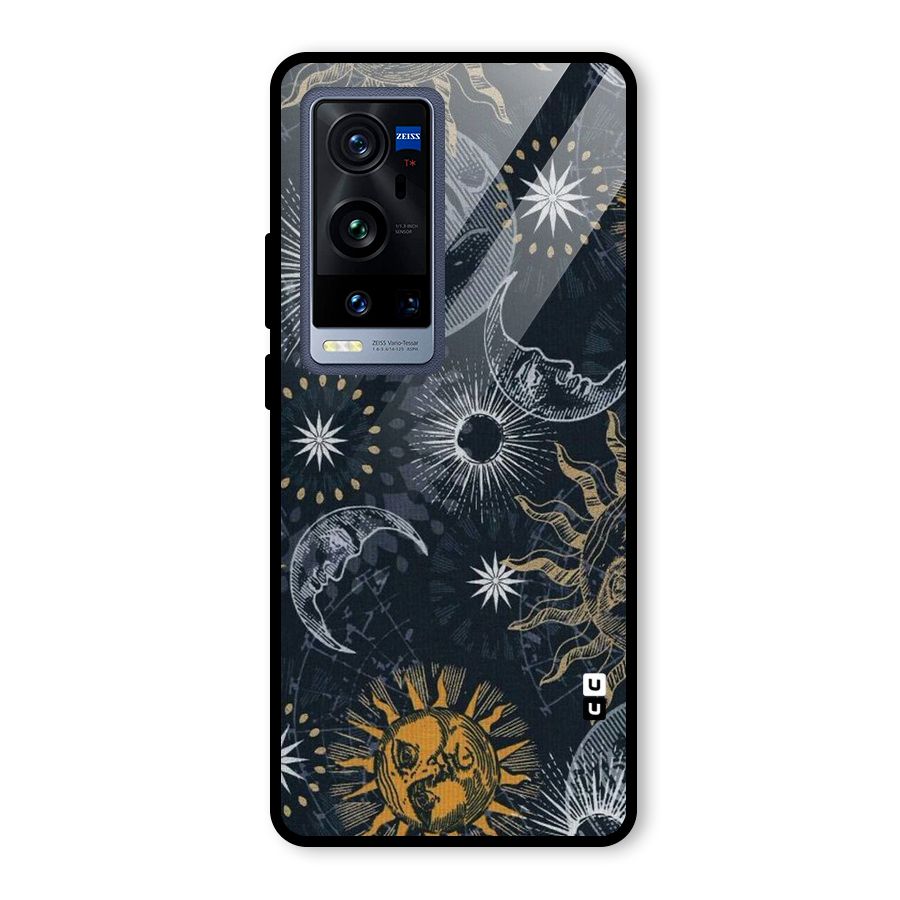 Moon And Sun Glass Back Case for Vivo X60 Pro Plus