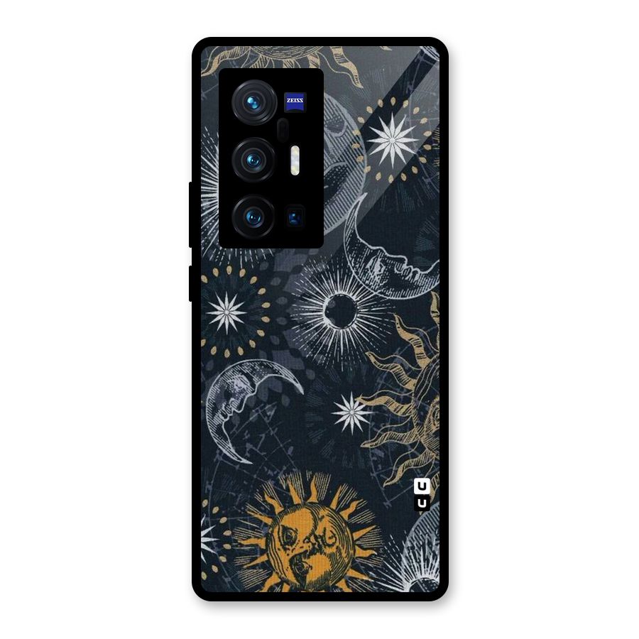 Moon And Sun Glass Back Case for Vivo X70 Pro Plus