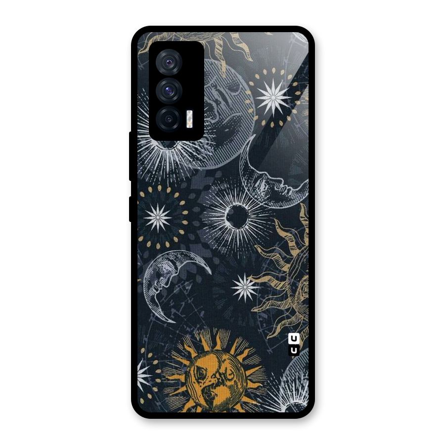 Moon And Sun Glass Back Case for Vivo iQOO 7 5G