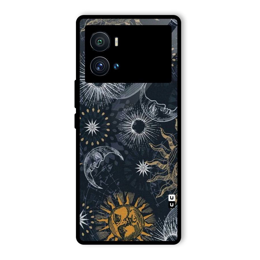Moon And Sun Glass Back Case for Vivo iQOO 9 Pro