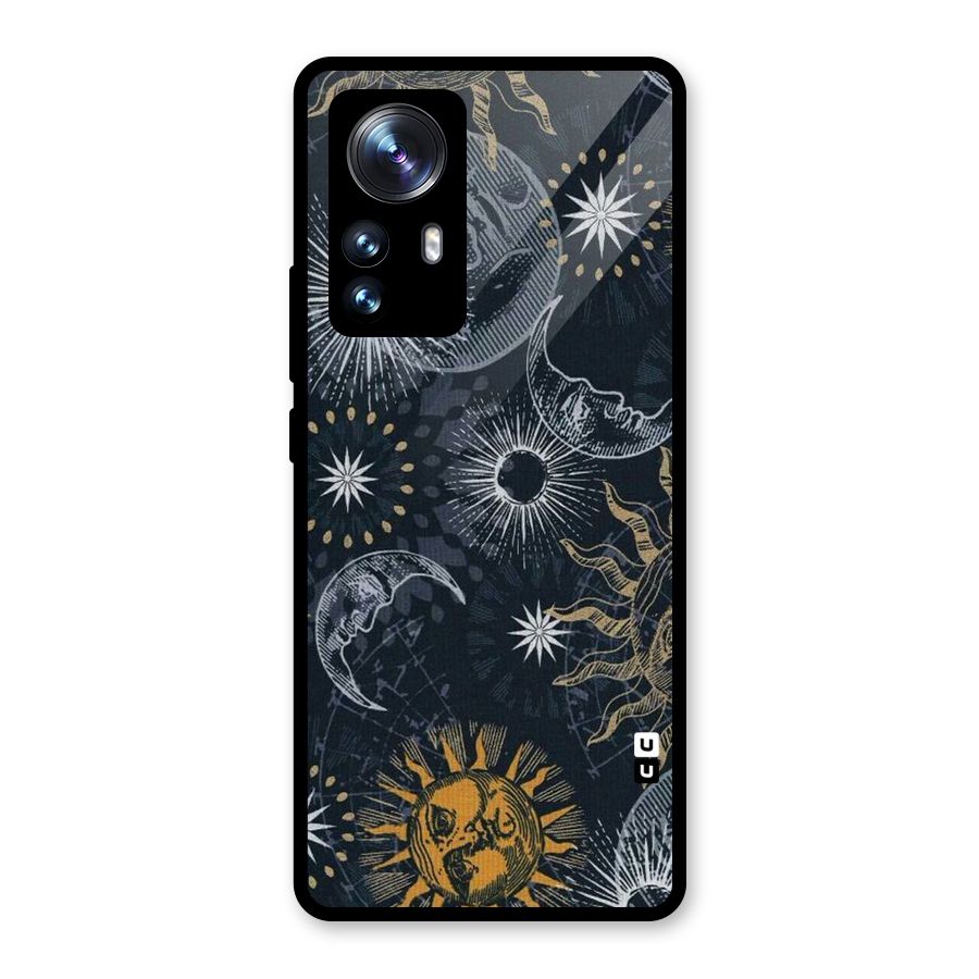 Moon And Sun Glass Back Case for Xiaomi 12 Pro