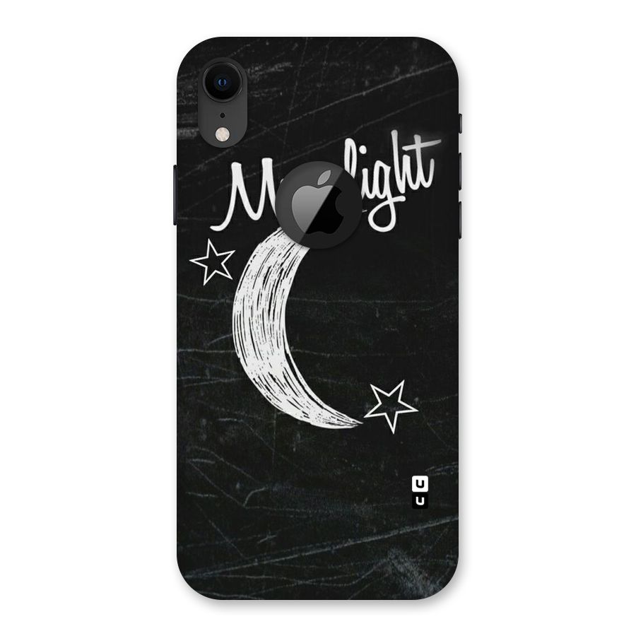 Moon Light Back Case for iPhone XR Logo Cut