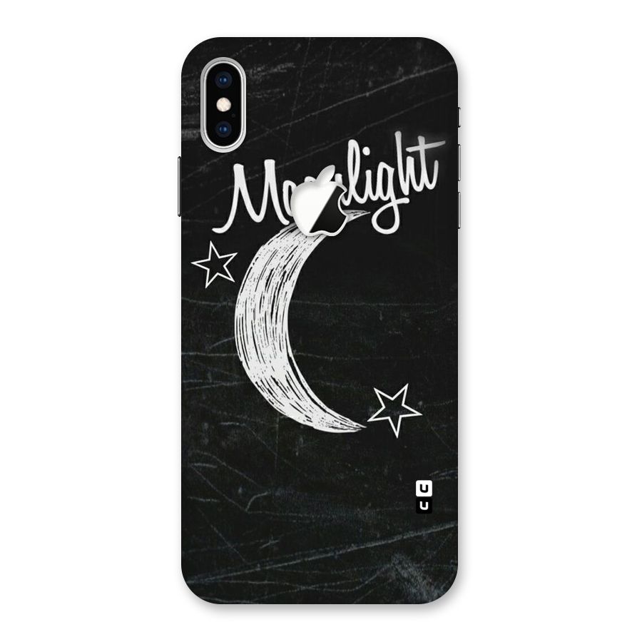 Moon Light Back Case for iPhone XS Max Apple Cut