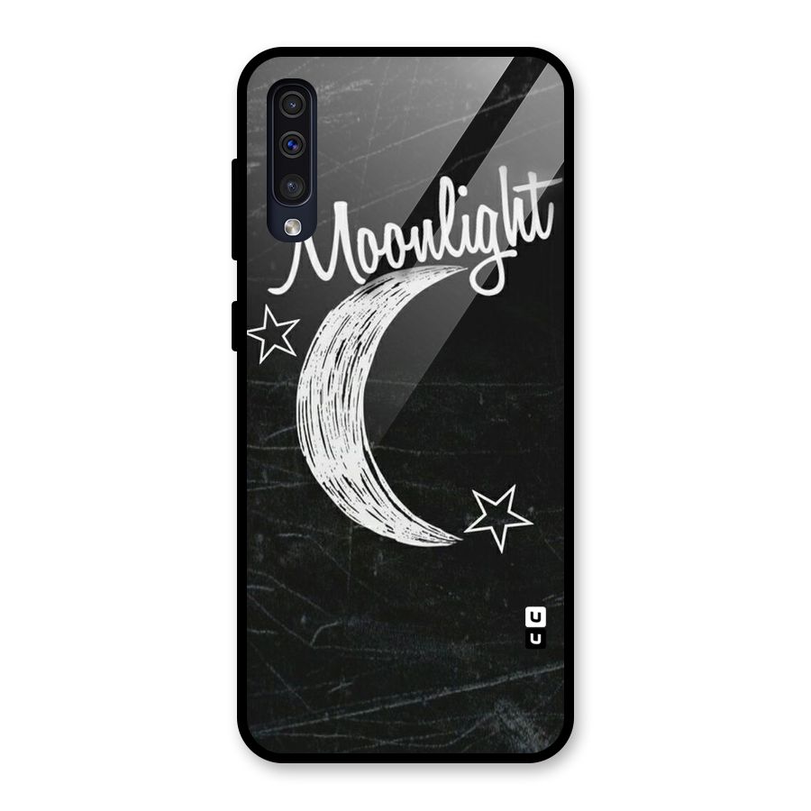 Moon Light Glass Back Case for Galaxy A30s