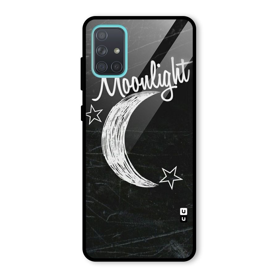 Moon Light Glass Back Case for Galaxy A71