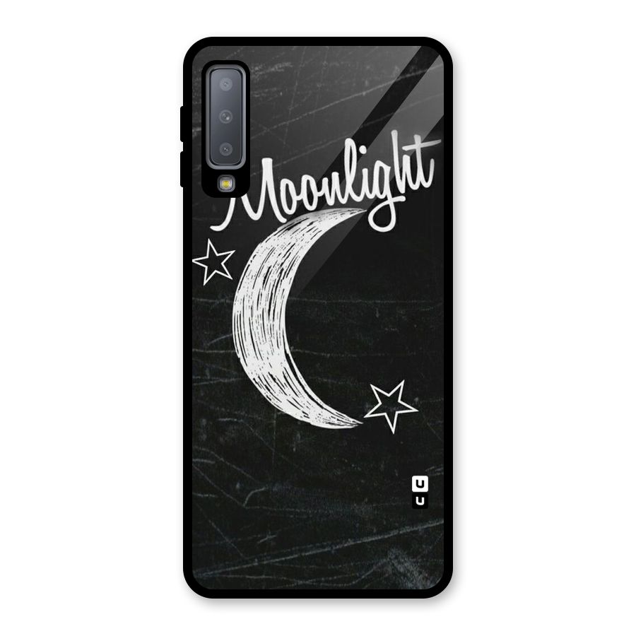 Moon Light Glass Back Case for Galaxy A7 (2018)