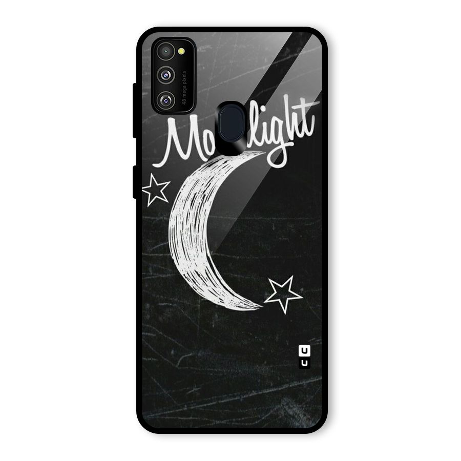 Moon Light Glass Back Case for Galaxy M30s