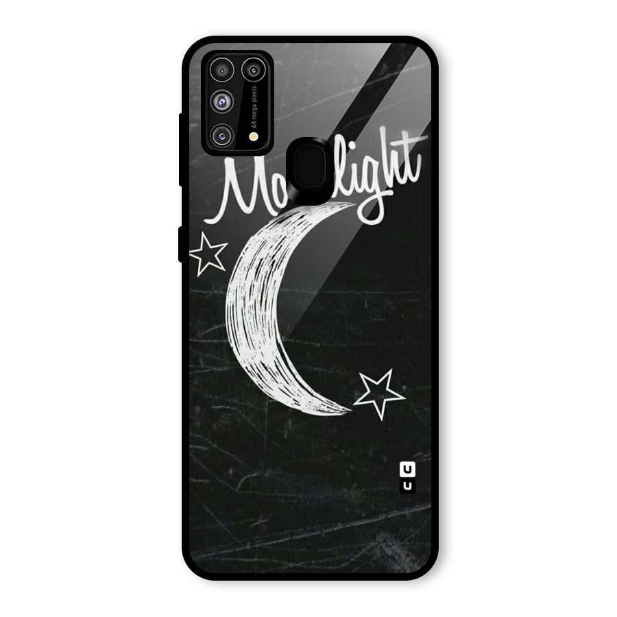 Moon Light Glass Back Case for Galaxy M31