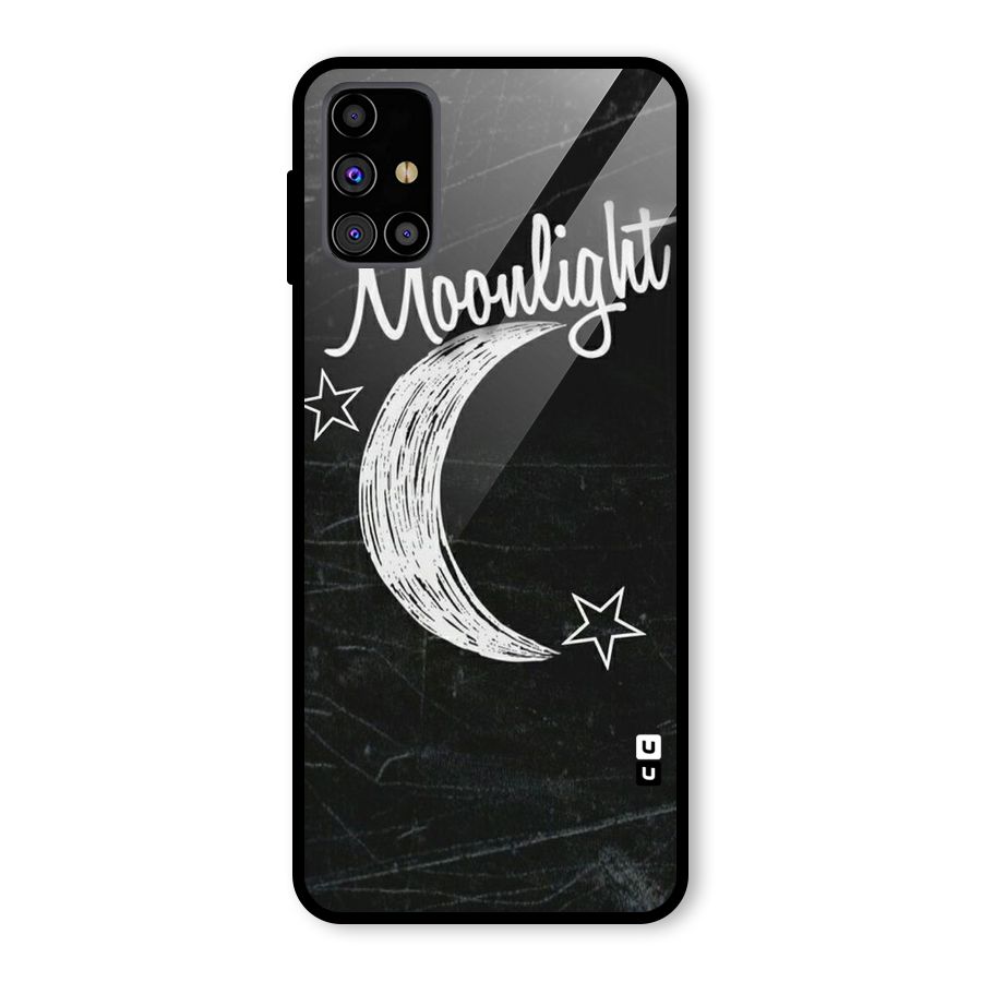 Moon Light Glass Back Case for Galaxy M31s