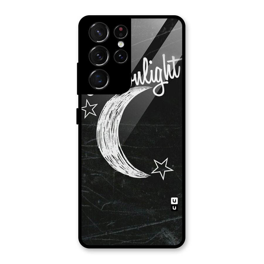 Moon Light Glass Back Case for Galaxy S21 Ultra 5G