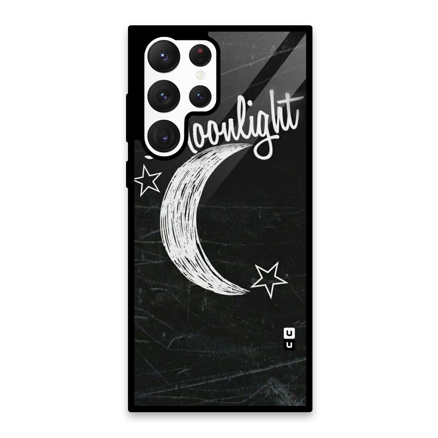 Moon Light Glass Back Case for Galaxy S22 Ultra 5G