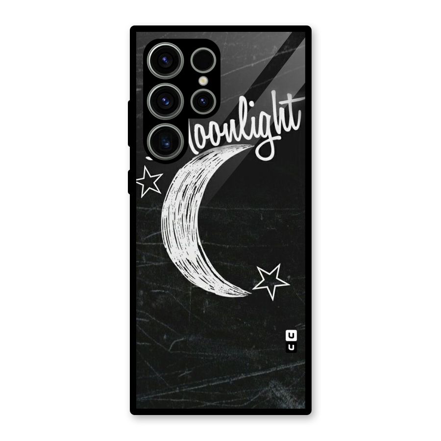 Moon Light Glass Back Case for Galaxy S23 Ultra