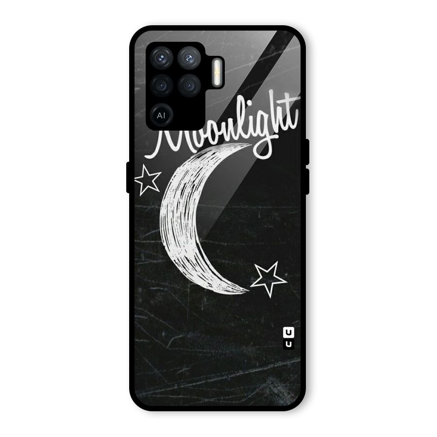 Moon Light Glass Back Case for Oppo F19 Pro