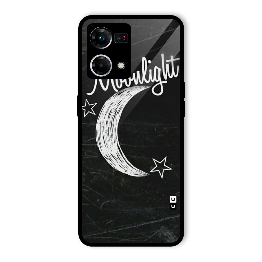 Moon Light Glass Back Case for Oppo F21 Pro 4G