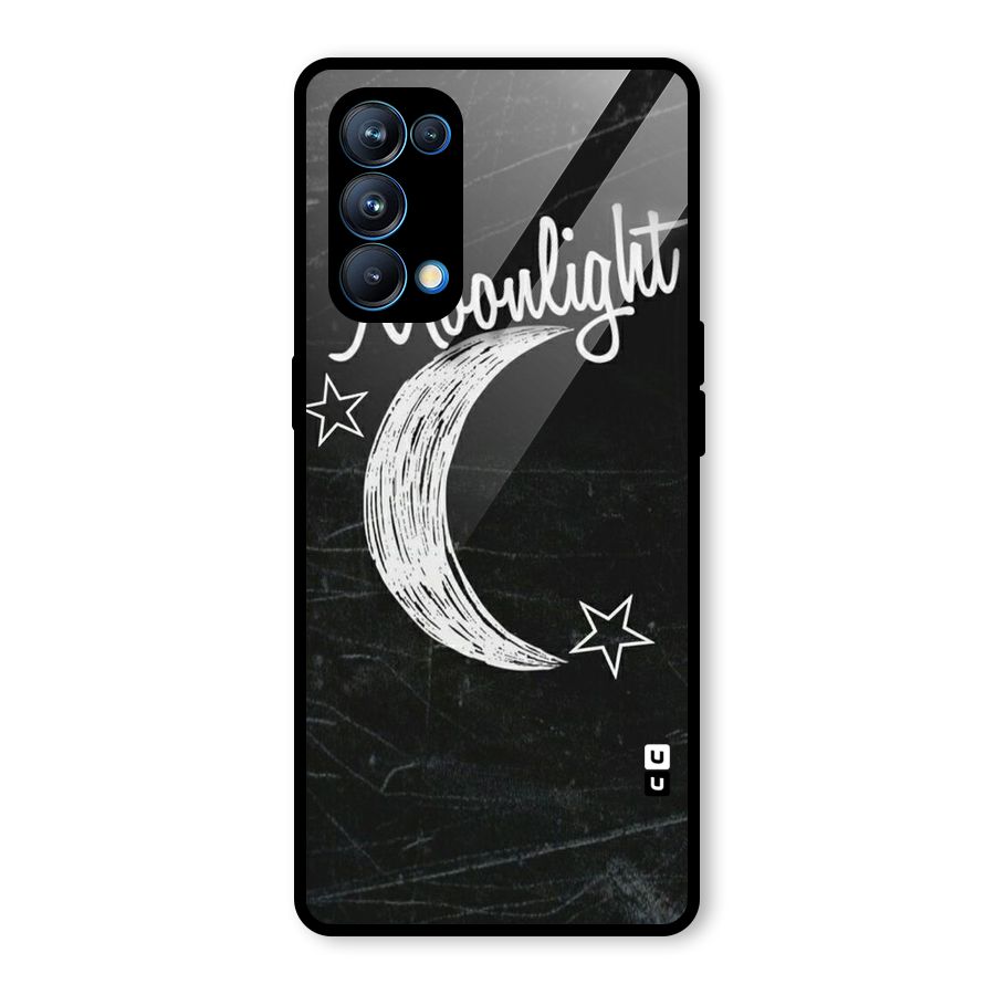 Moon Light Glass Back Case for Oppo Reno5 Pro 5G