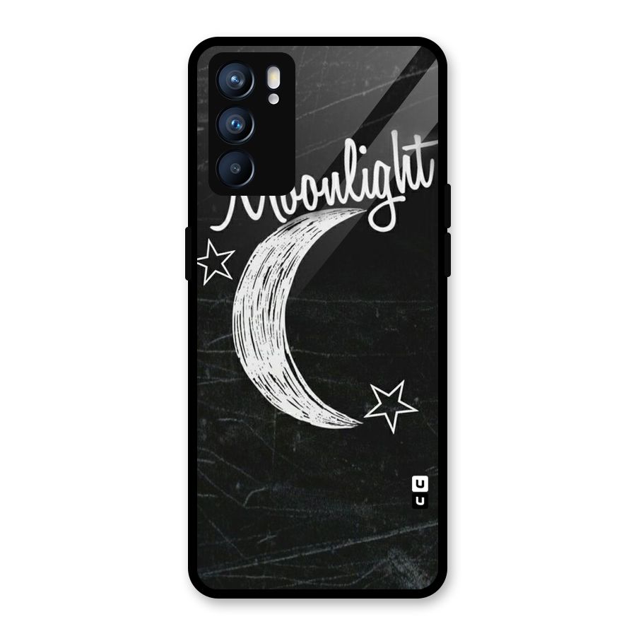 Moon Light Glass Back Case for Oppo Reno6 5G