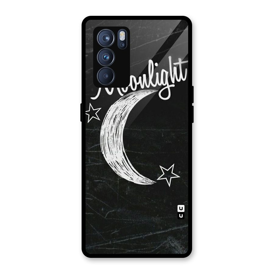 Moon Light Glass Back Case for Oppo Reno6 Pro 5G
