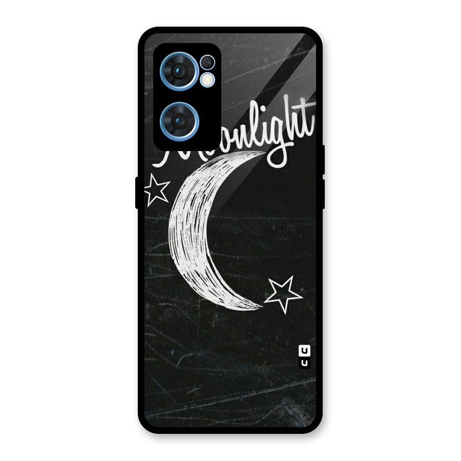 Moon Light Glass Back Case for Oppo Reno7 5G