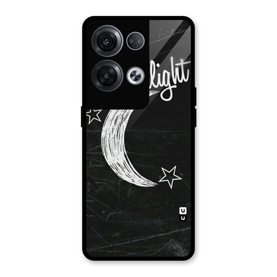 Moon Light Glass Back Case for Oppo Reno8 Pro 5G