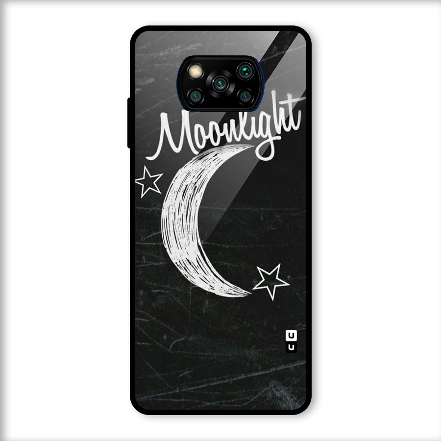 Moon Light Glass Back Case for Poco X3
