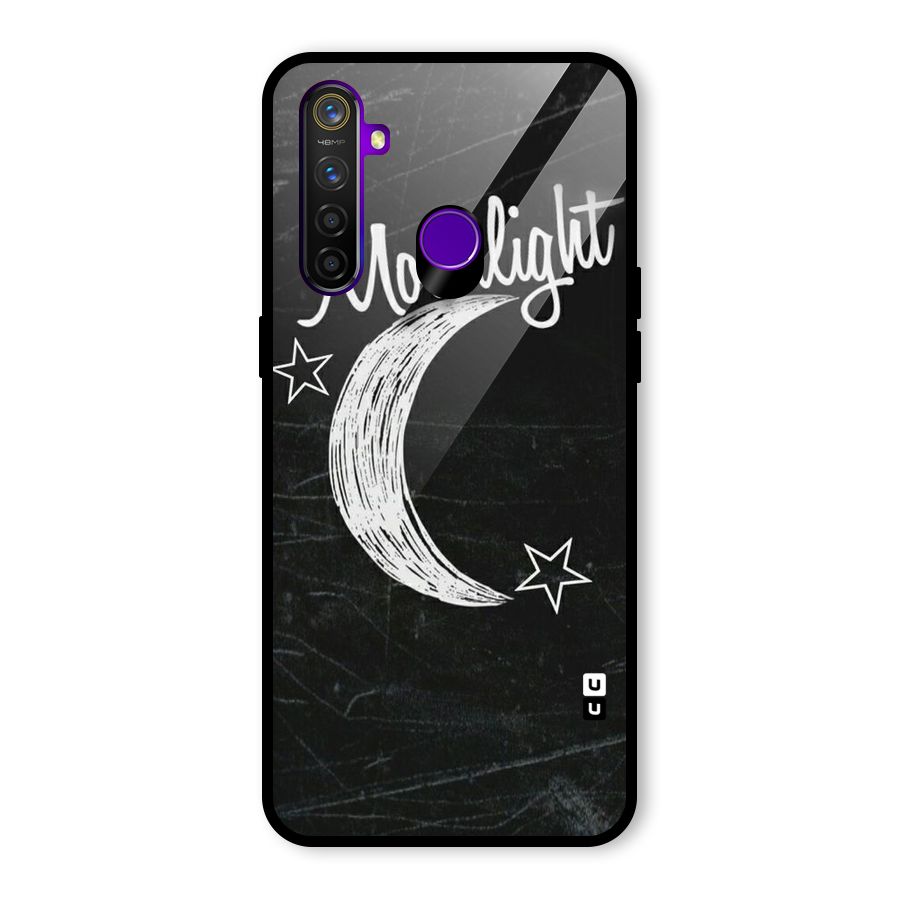 Moon Light Glass Back Case for Realme 5 Pro