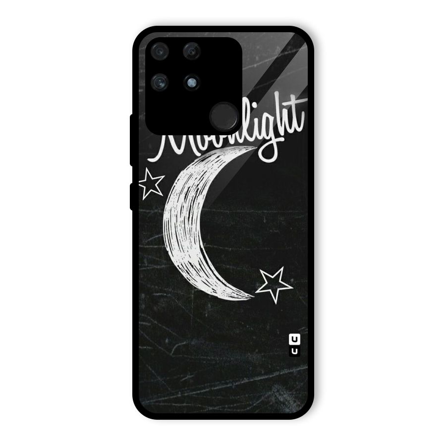 Moon Light Glass Back Case for Realme Narzo 50A