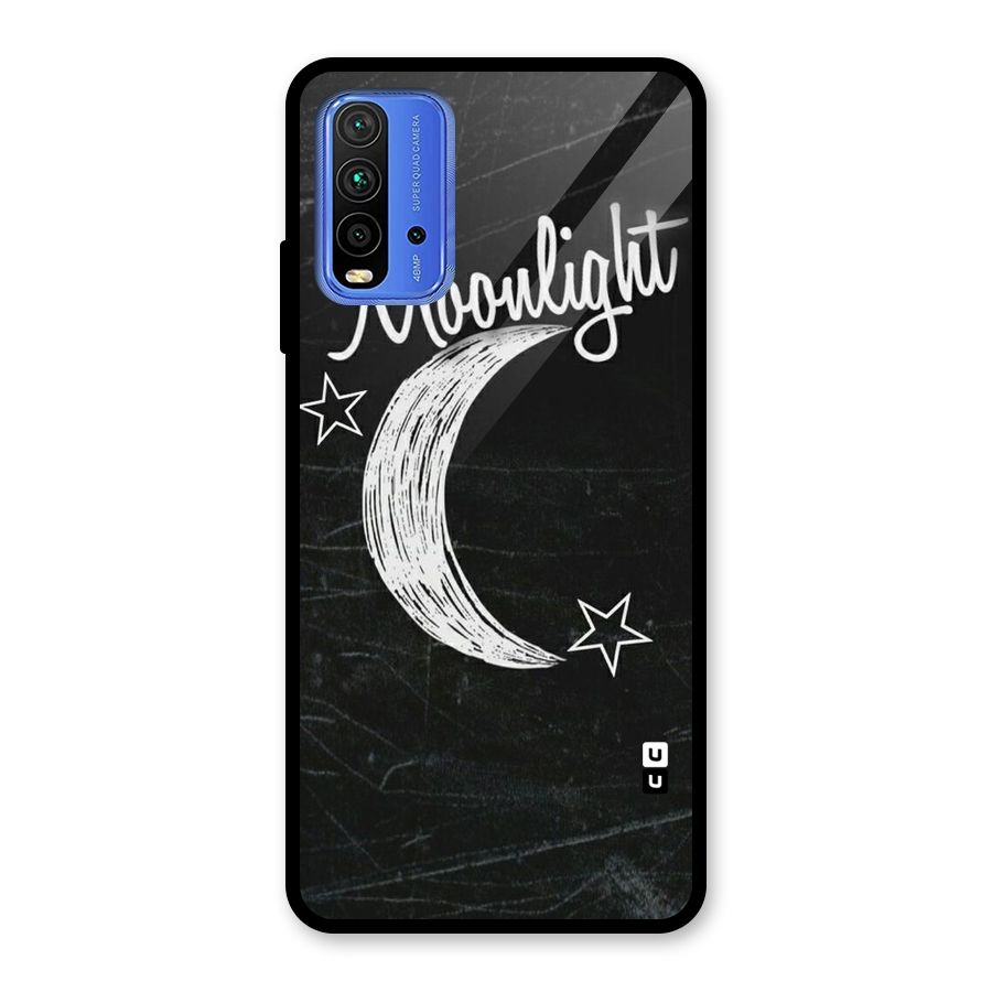 Moon Light Glass Back Case for Redmi 9 Power
