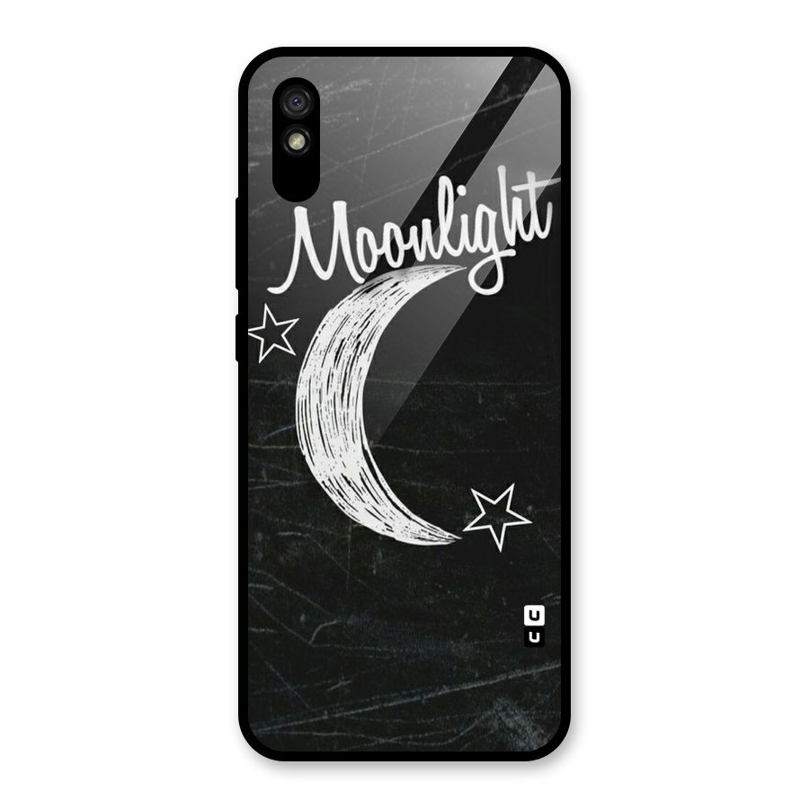 Moon Light Glass Back Case for Redmi 9i