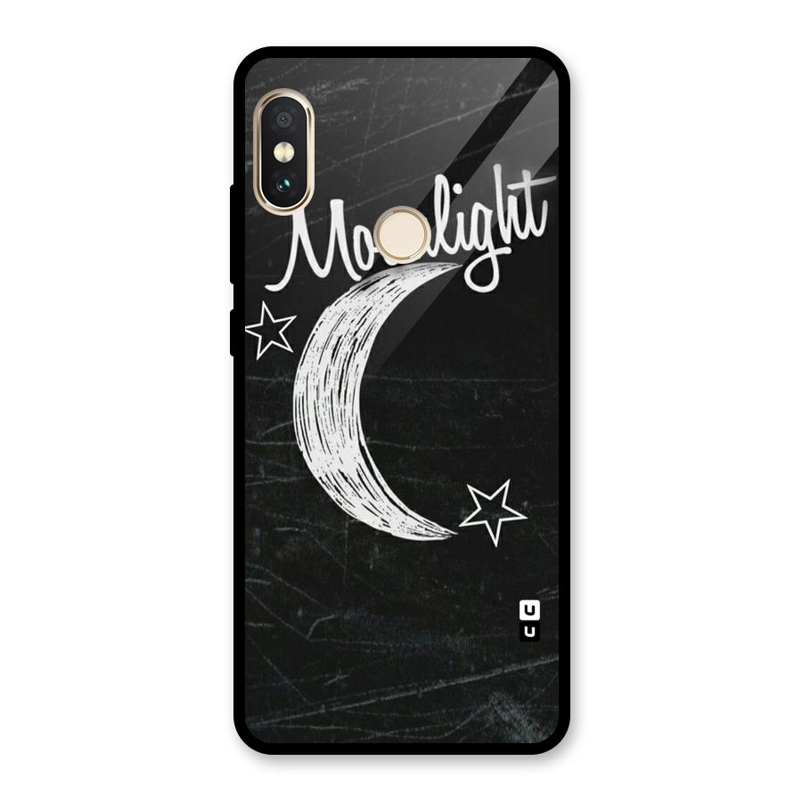 Moon Light Glass Back Case for Redmi Note 5 Pro