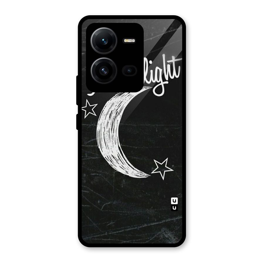 Moon Light Glass Back Case for Vivo V25